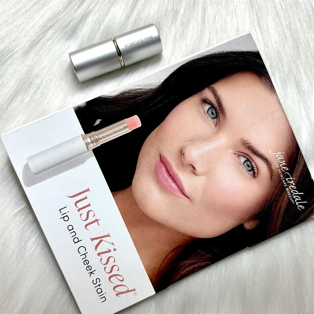 4/$30 Sale💫Jane Iredale Just Kissed Lip & Cheek Stain Sampler Forever Pink